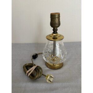 Crystal Jar Table Lamp Glass Table Lamp Small Vintage Crystal Lamp 9”